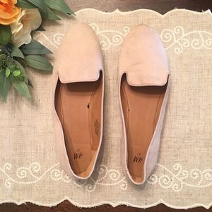 H&M brand: Blush Suede Flat size 11. (Like new)